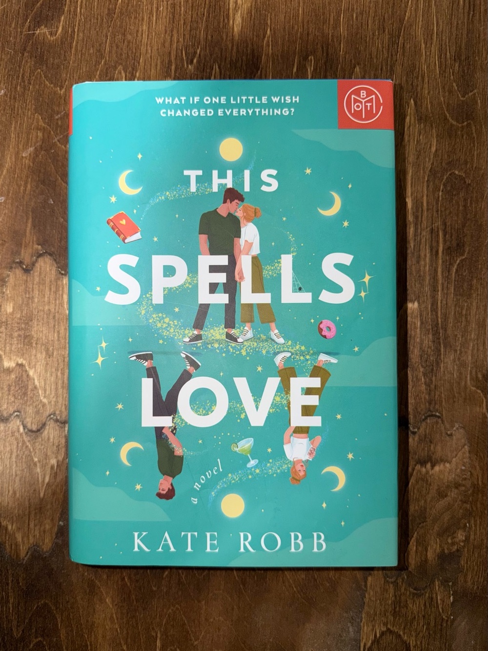 This Spells Love Hardcover Book by Kate Robb - Teal